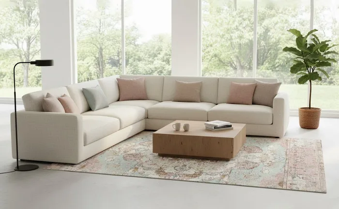 שטיח פיויסי דגם ";פרובנס"; - שטיח פיויסי במראה מיושן ויוקרתי