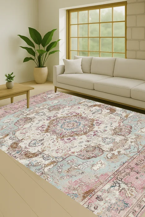 שטיח פיויסי דגם ";פרובנס"; - שטיח פיויסי במראה מיושן ויוקרתי