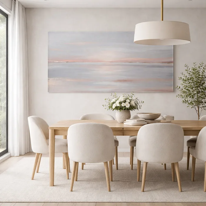 תמונת אבסטרקט בעיצוב מינימליסטי מודרני דגם ";Soft Horizon"; בעיצוב מינימליסטי יוקרתי