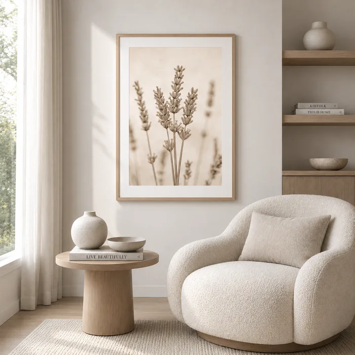 תמונת לבנדר טבעי - Soft Botanical Collection - דגם 06