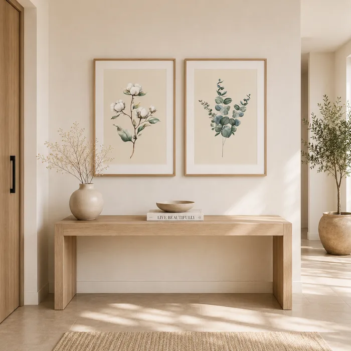 סט תמונות ";כותנה ואקליפטוס"; Cotton & Eucalyptus Collection
