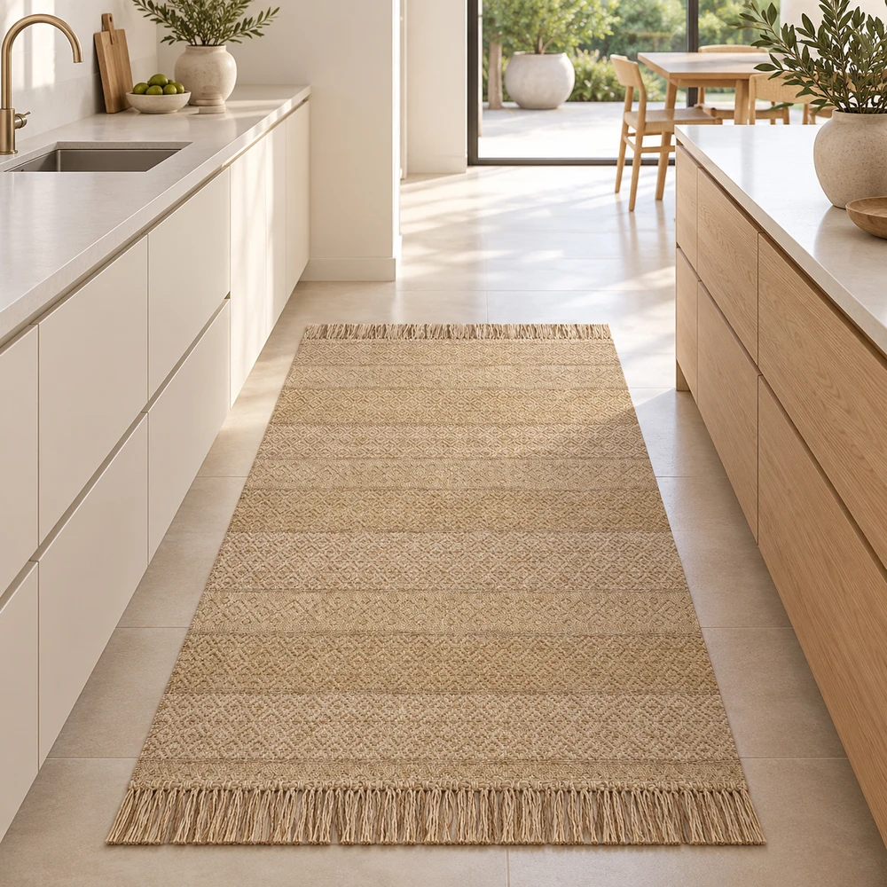 שטיח PVC דגם NATURAL – שטיח ויניל דמוי חבל טבעי