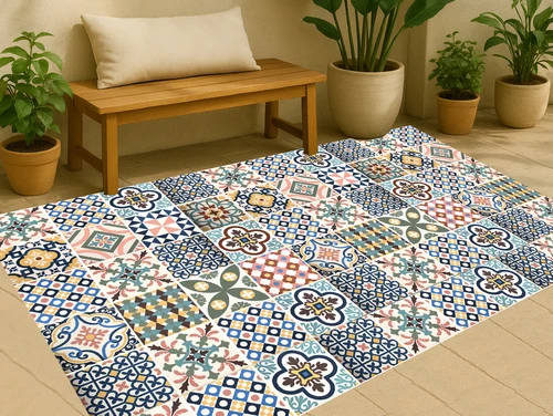 שטיח פי.וי.סי מעוצב- MIX Moroccan Tiles