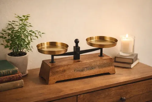 משקל רטרו דקורטיבי מעץ