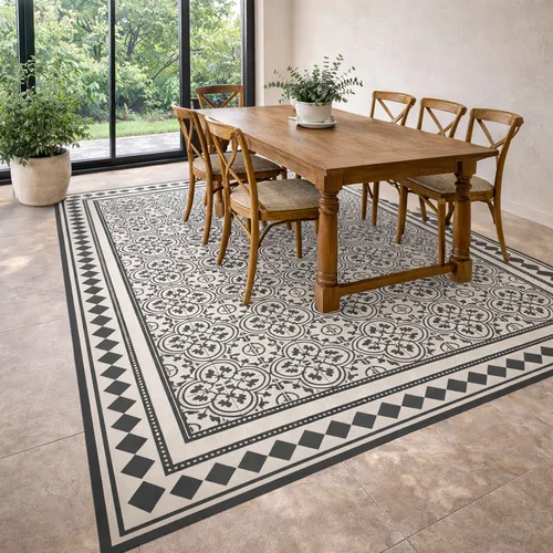 שטיח פי.וי.סי דגם "מונקו" - Monaco Tile Rug