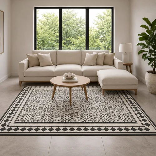 שטיח פי.וי.סי אריחים דגם "מונקו" - Monaco Tile Rug